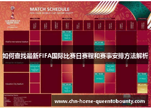 如何查找最新FIFA国际比赛日赛程和赛事安排方法解析